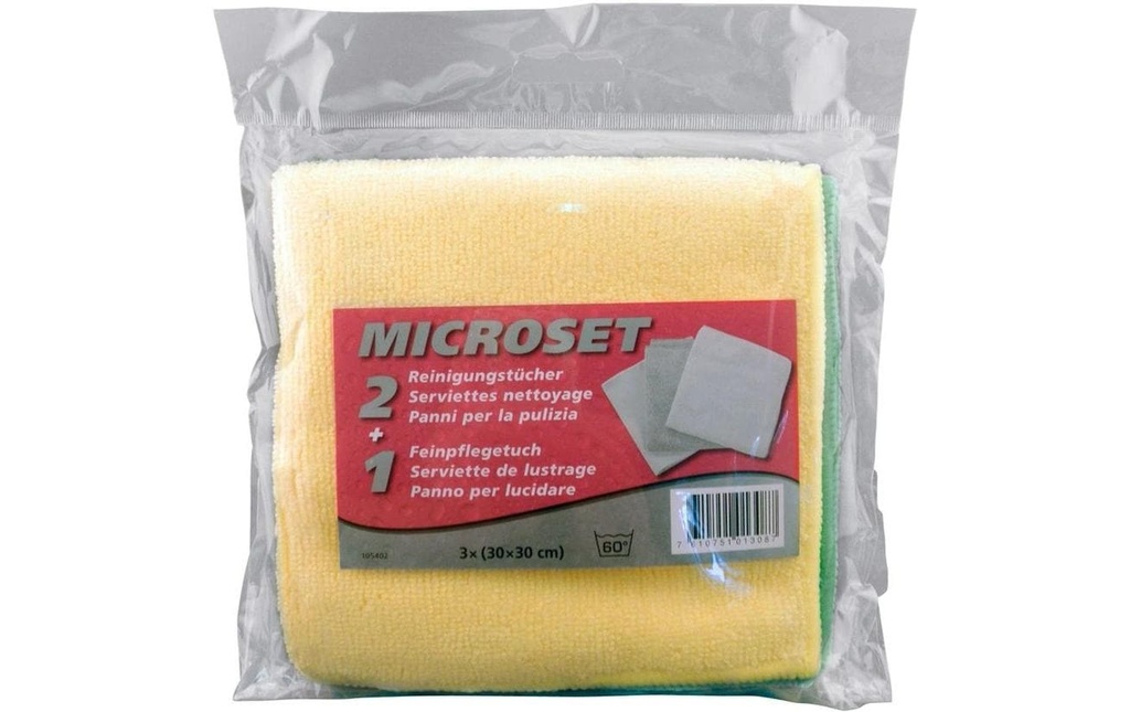 TopLine Chiffon microfibre 30×30 cm Lot de 3