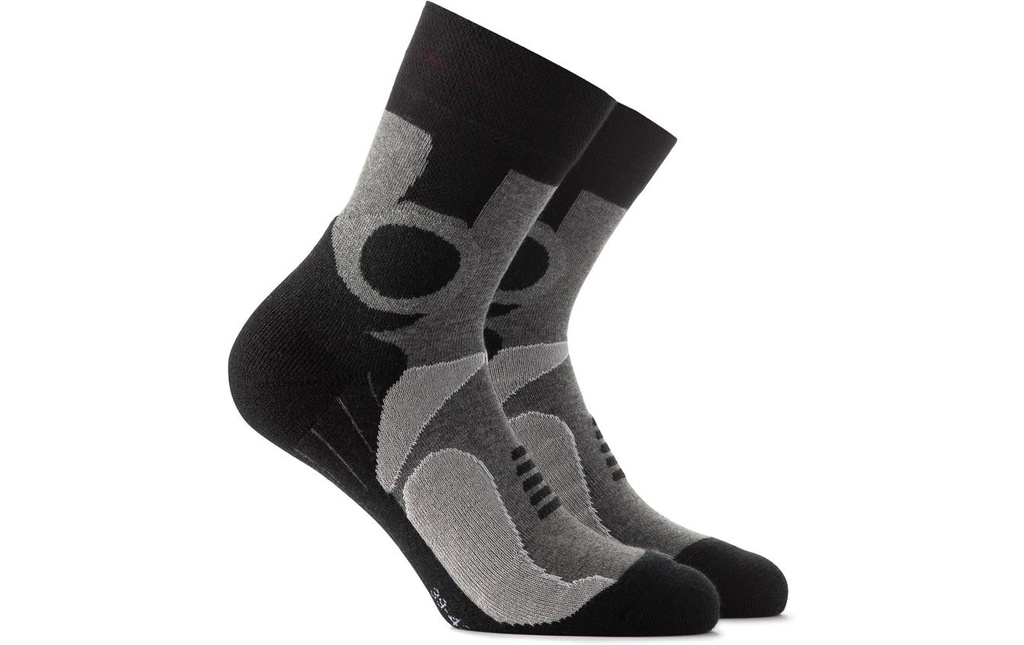 Rohner Socks Quartier de trekking Gris, taille 39-42, pack de 2