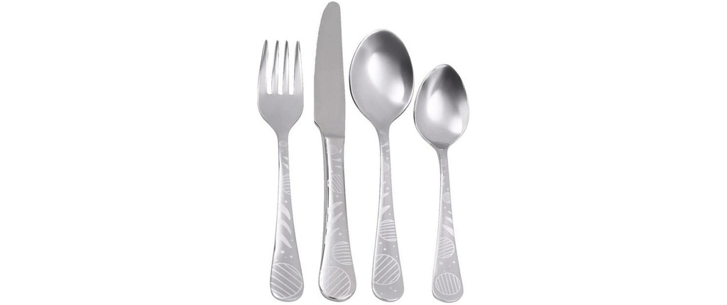 THOMAS Kids Lolly / Acier inoxydable Couverts pour enfants 4 pcs. Acier inoxydable Argent
