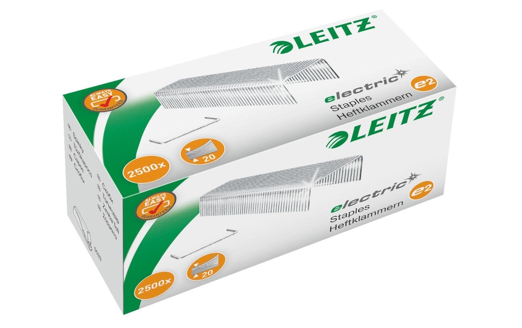 [123569000] LEITZ Agrafes e2 pour 5533 (2500 pces)