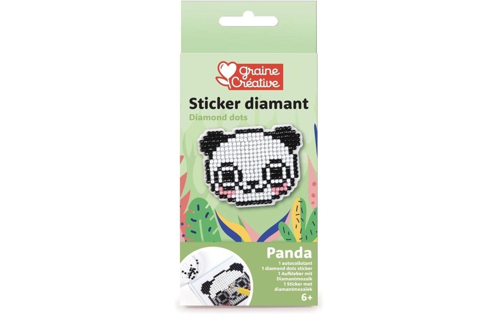 Graine Créative Kits de bricolage Mosaïque de diamants Kit d'autocollants Panda