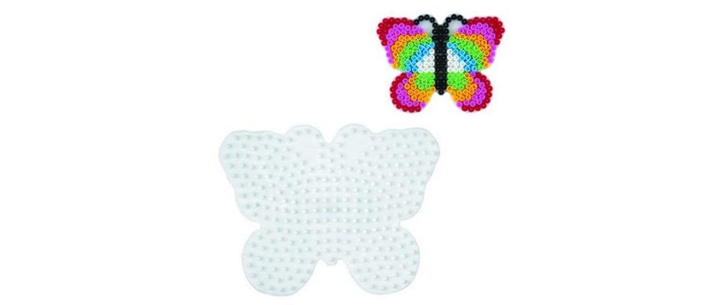 Hama Plaques pour perles à repasser Papillon midi Blanc