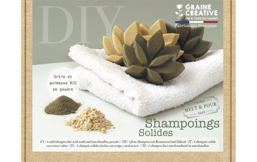 Graine Créative Kit DIY shampooings avec de la poudre d'ortie et de guimauve