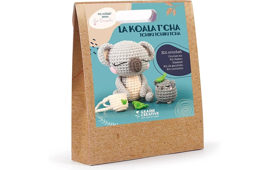 Graine Créative Kit de crochet Amigurumi Koala 12.5 cm