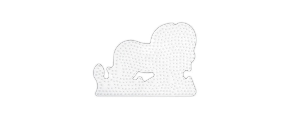 Hama Plaques pour perles à repasser Lion midi Blanc