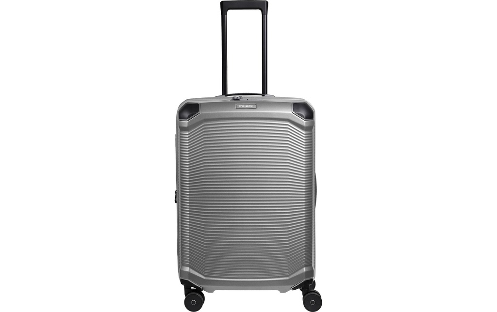 travelite MILLENNIUM Trolley M extensible 76 l Argenté