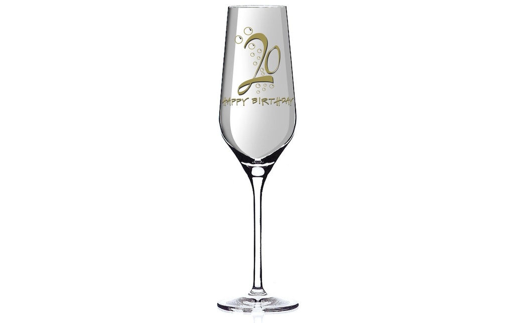 Wate Flûte à champagne Happy Birthday 20 250 ml