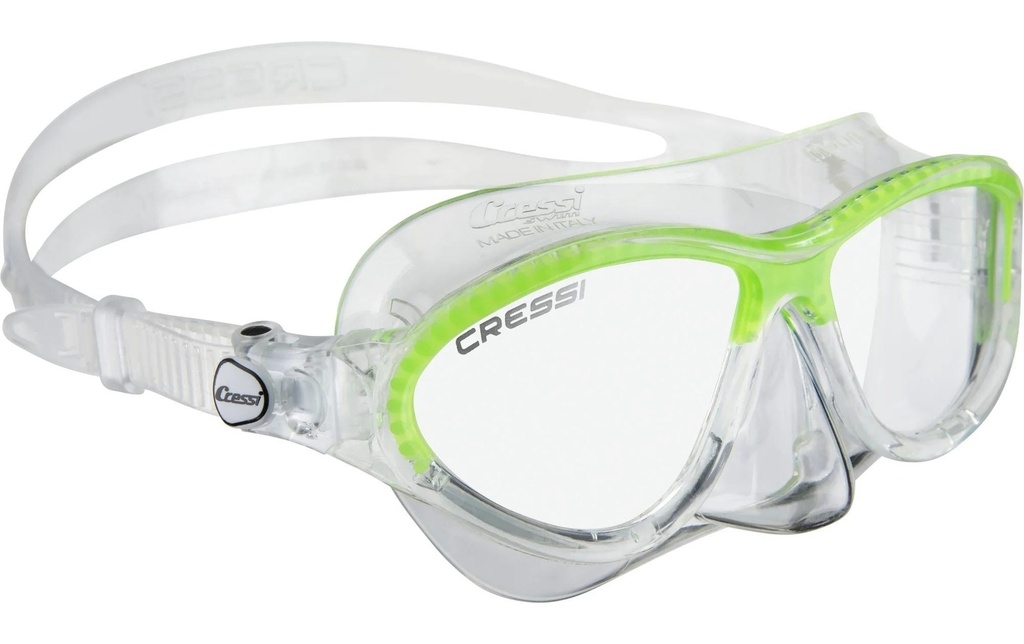 CRESSI Masque Moon, Clear, cadre lime