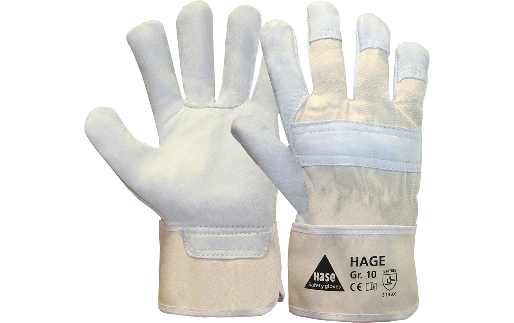 Hase Gant de travail Hage Safety 12 paires Taille: 12, Blanc