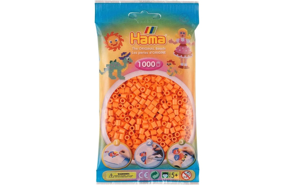 Hama Perles à repasser Midi Abricot, 1000 pièces