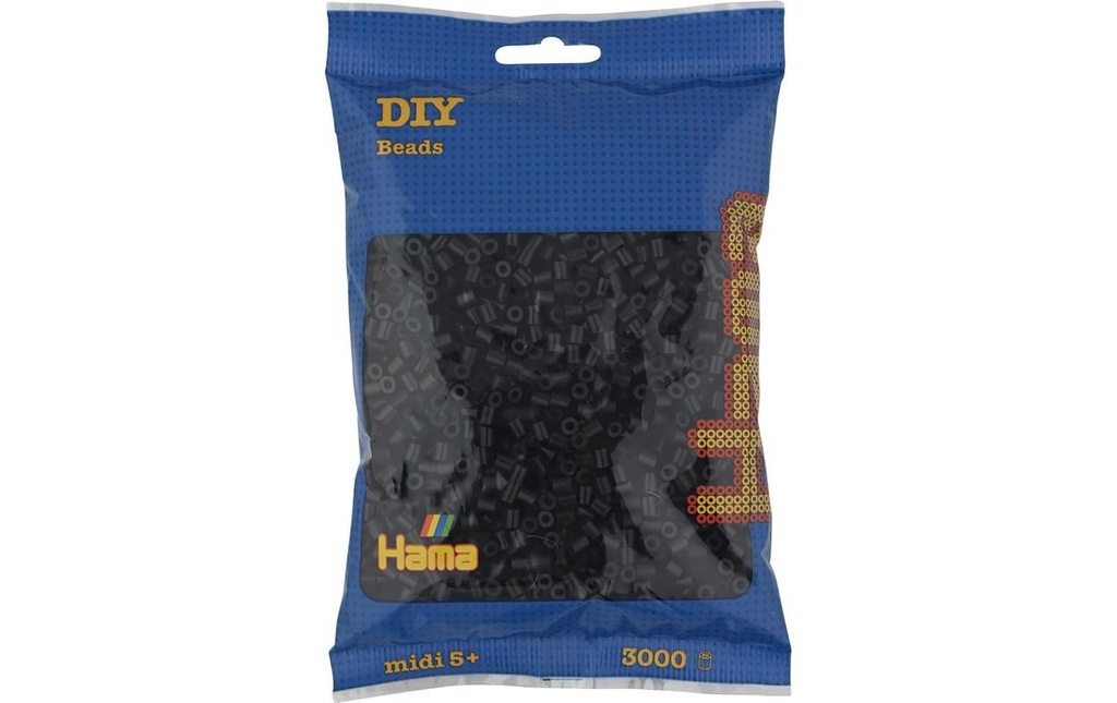 Hama Perles à repasser Midi Noir, 3000 pièces