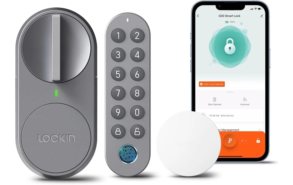 LOCKIN Smart Lock G30 (3 in 1) CH KIT Gris