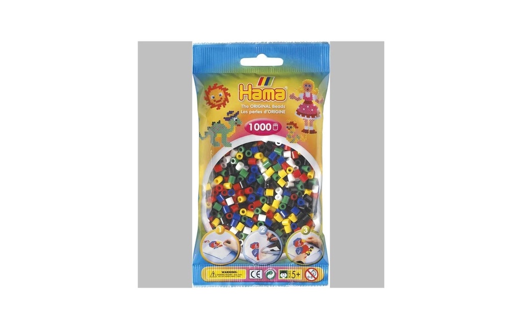 Hama Perles à repasser Midi Multicolore,1000 pièces