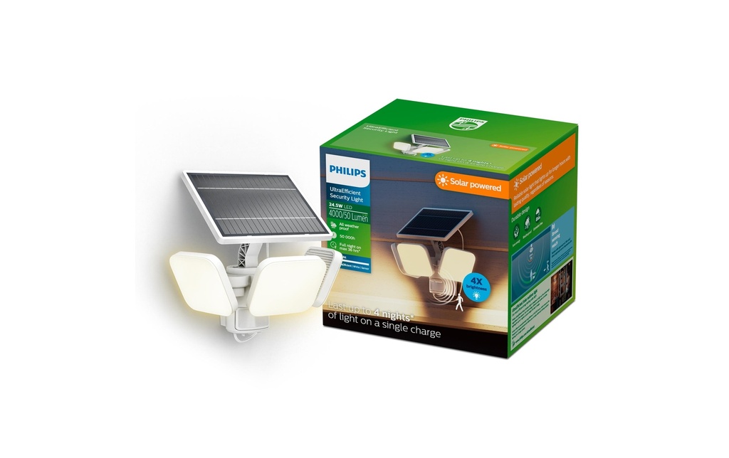 Philips Lampe murale Solar Zyren, 13W, 3000 K, 3000 lm, blanc