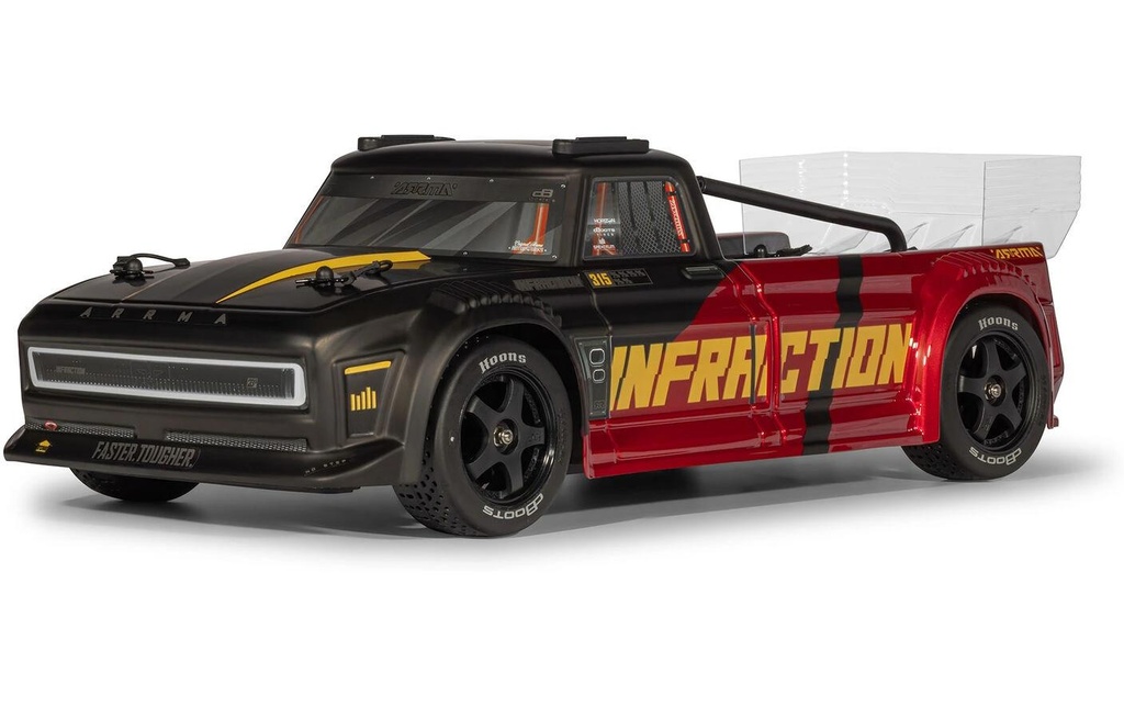 Arrma Camion de course Infraction 223S DSC 4 x 4 1:8, ARTR noir/rouge