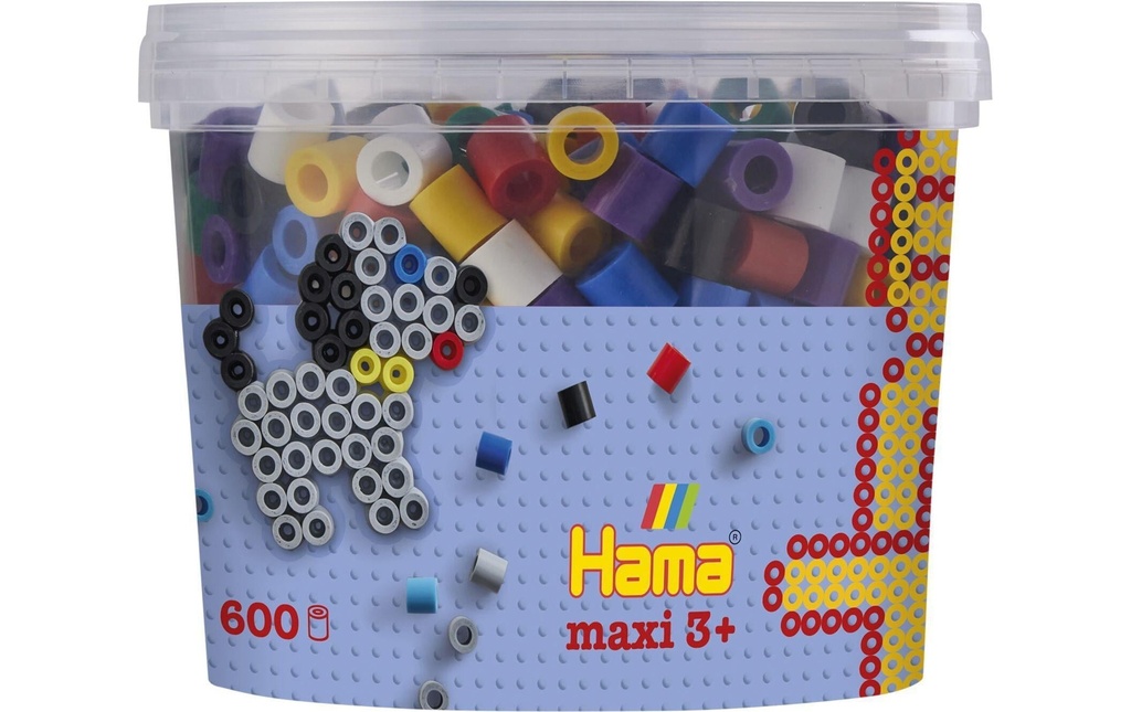 Hama Perles à repasser Maxi Pleines, 600 pièces