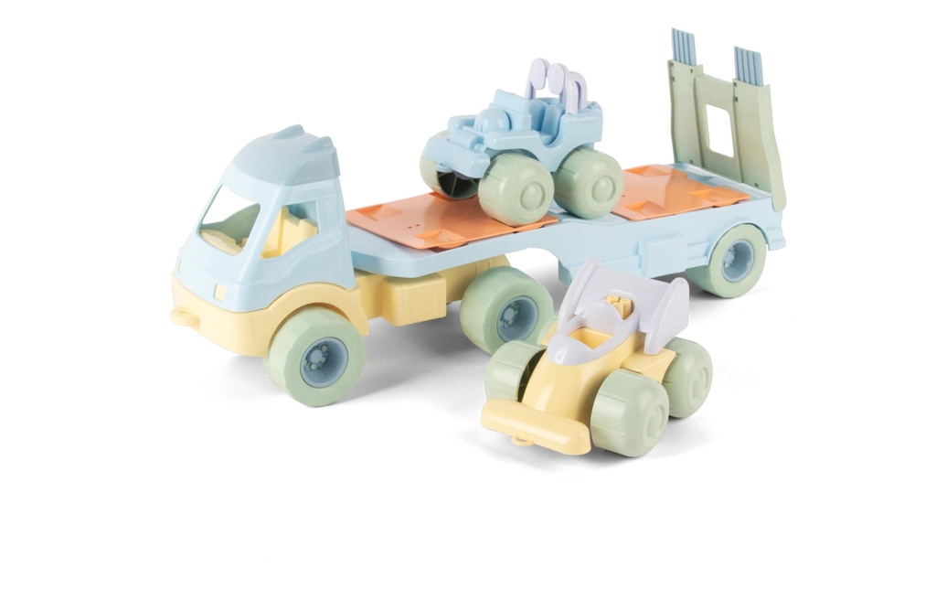 dantoy Pastel LKw- Benne avec 2 voitures