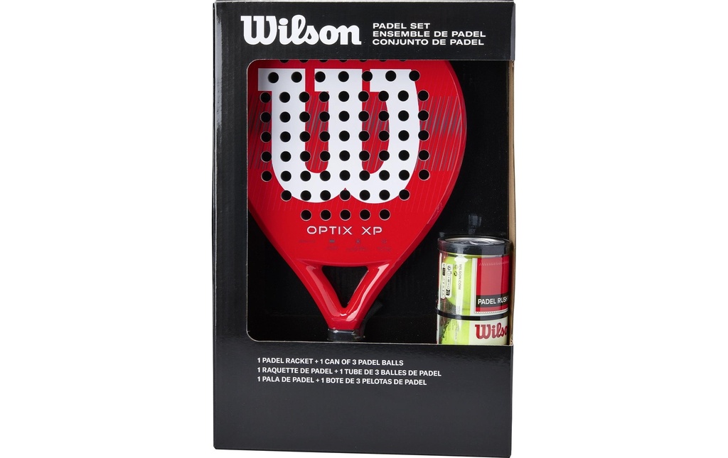 Wilson Boîte du kit Optix XP Padel Rouge