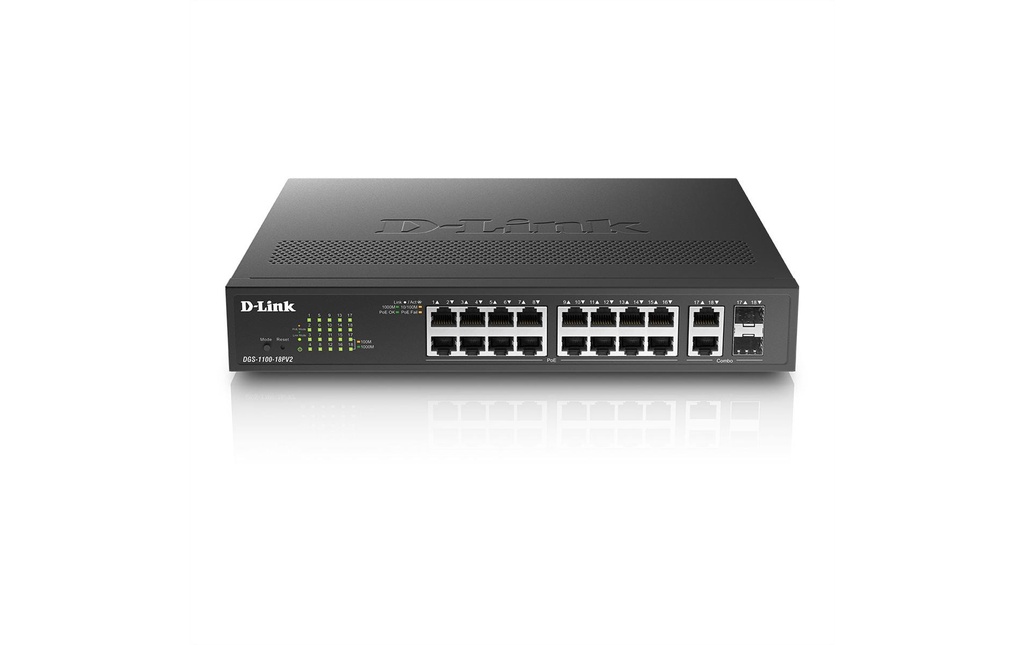 D-Link PoE+ Switch DGS-1100-18PV2 18 ports