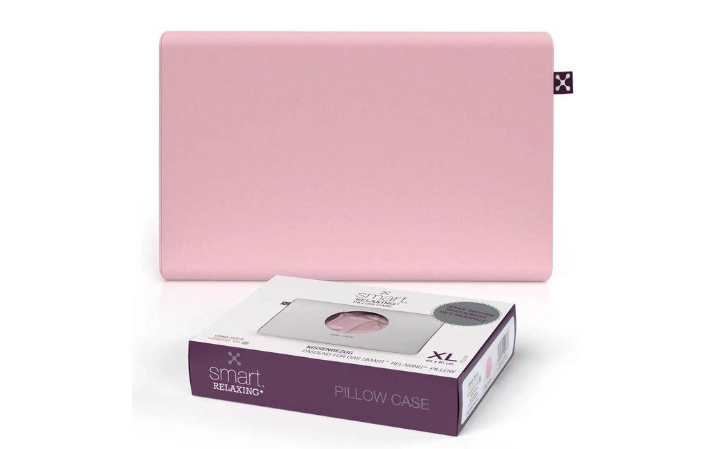Smartsleep Taie d’oreiller Relaxing+ 65 x 40 cm, Rose