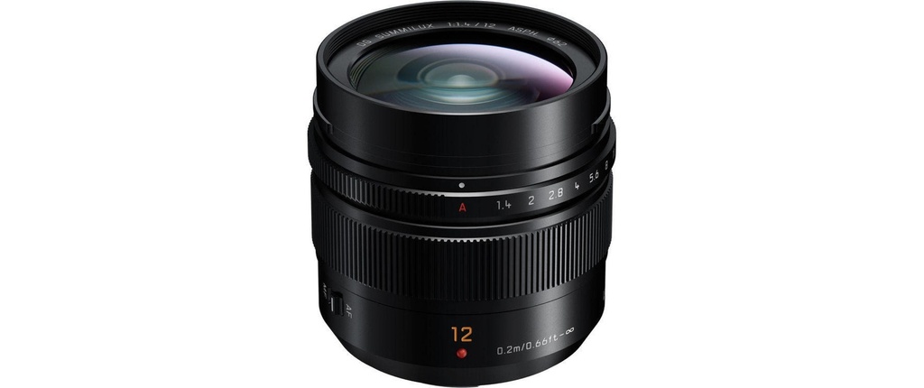 Panasonic Longueur focale fixe 12mm F/1.4 – MFT