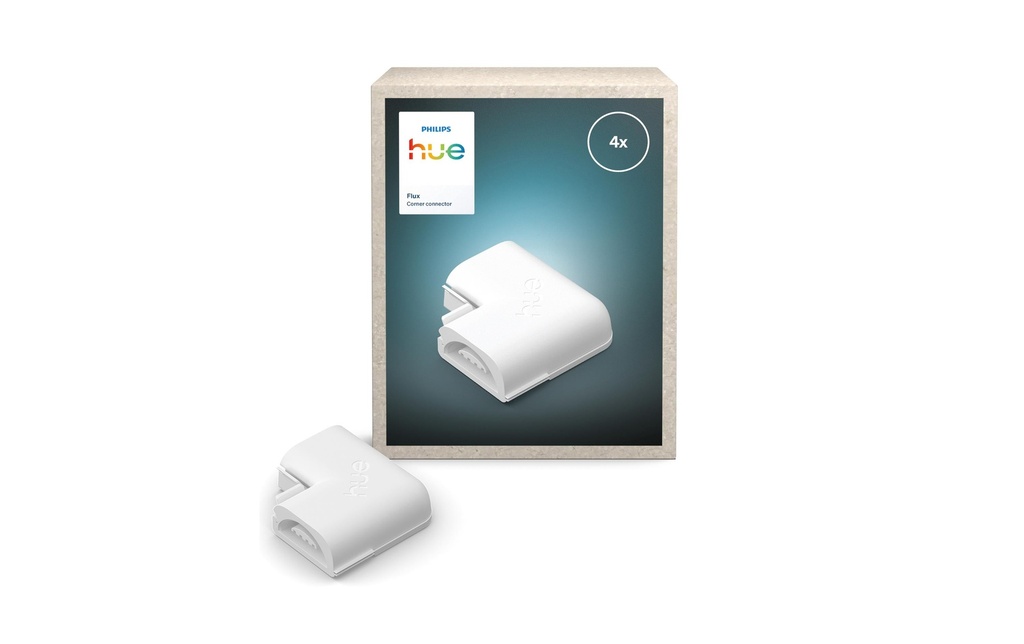 Philips Hue Raccord d'angle Flux Gradient Lightstrip, Noir, 4 pièces