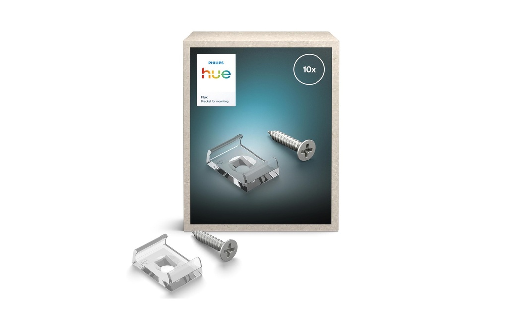 Philips Hue Connecteur en I pour Lightstrip Flux Gradient, Blanc, 10 pièces
