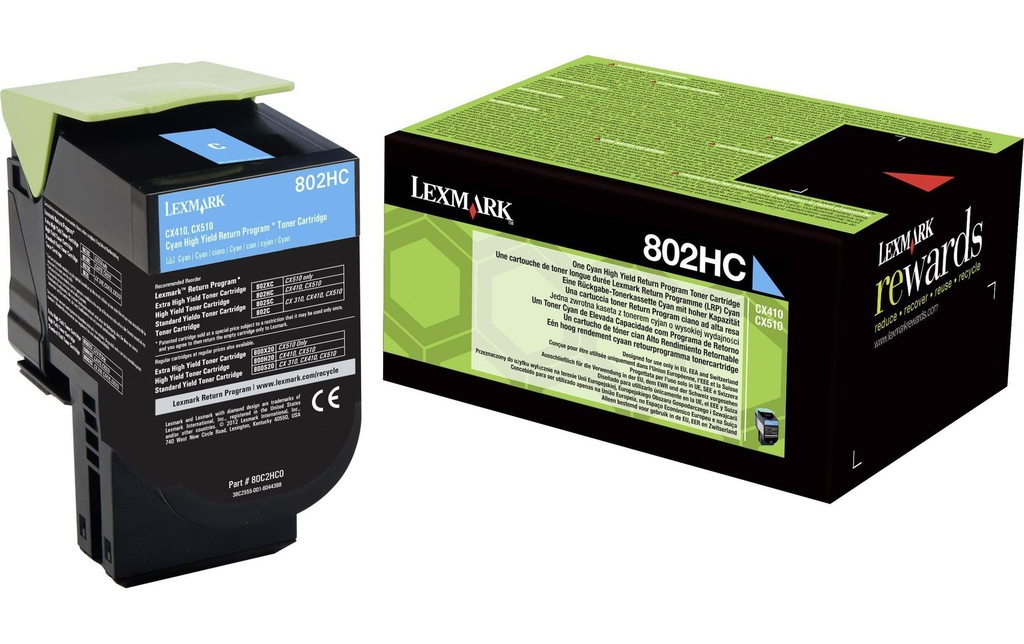 LEXMARK Lexmark toner ret. 80C2HC0 cy