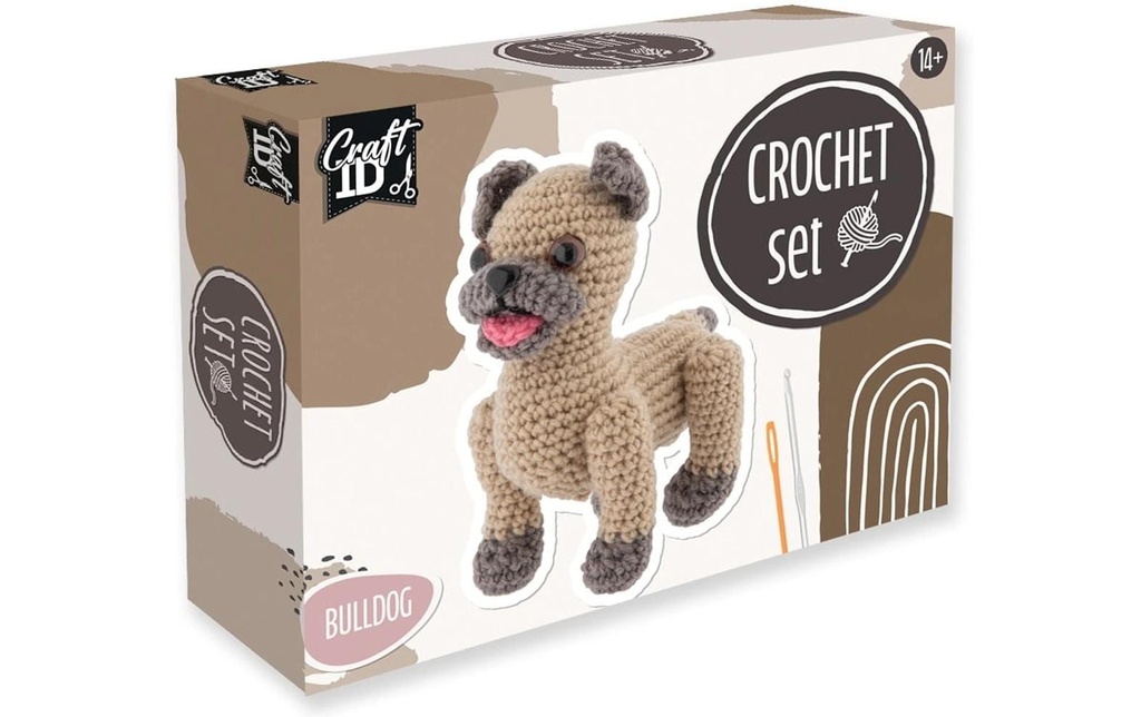 [335241714]  Set crochet bouledogue