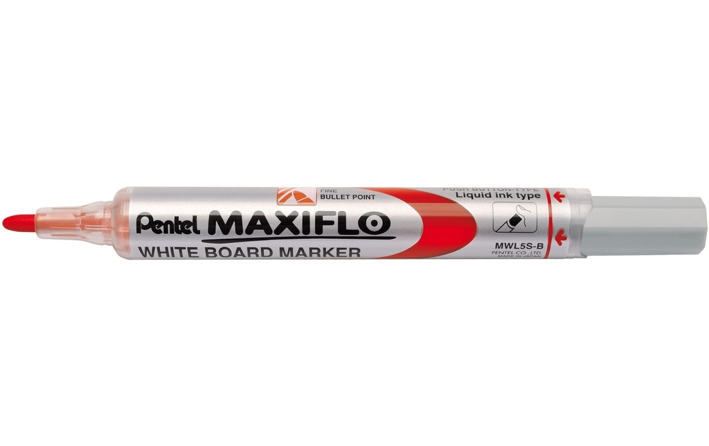 [285000520] PENTEL Whiteboardm.Maxiflo 4.0 rouge