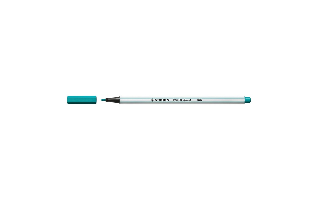 [202568051] STABILO Pen 68 brush bleu turquois