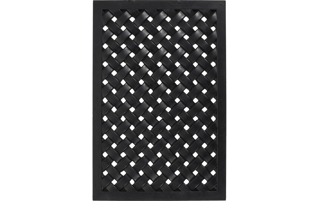 House Doctor Tapis de sol Braid, 90 x 40 cm, noir