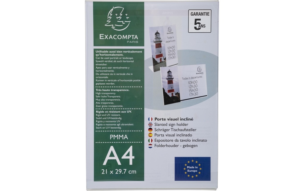 [100084058] EXACOMPTA Présent.table A4 haut/-oblong