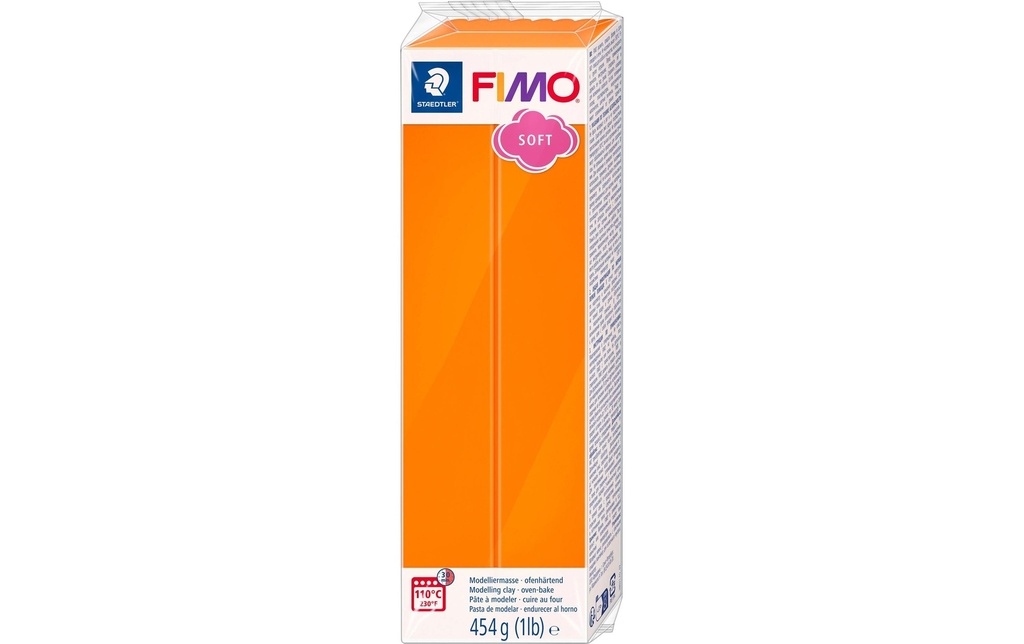 FIMO FIMOsoft grand bloc mandarine (454 pces)