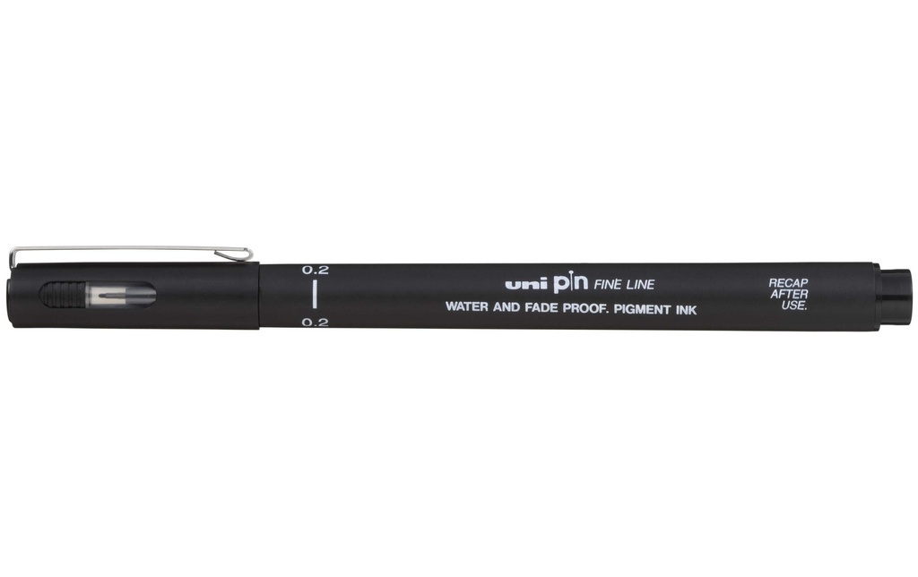 [258020200] UNI-BALL Fineliner PIN 0.2 noir