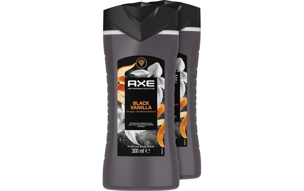 Axe Gel douche Black Vanilla 2 x 300 ml