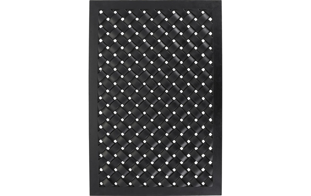 House Doctor Tapis de sol Braid, 90 x 60 cm, noir