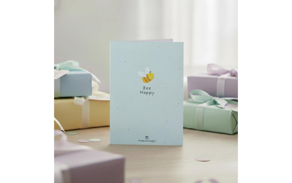 Die Stadtgärtner Carte de félicitations Bee Happy A6
