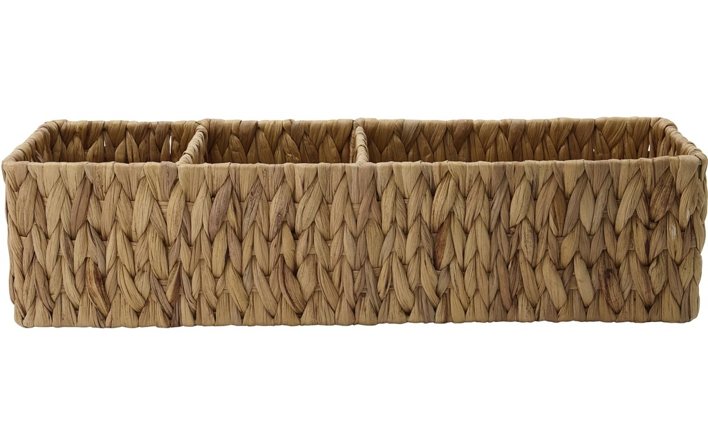 House Doctor Panier de rangement Nature 40 x 10 x 12 cm, Brun