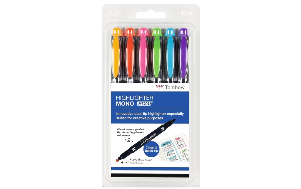 [192031006] TOMBOW Marqueur text MONO edge etui (6 pces)