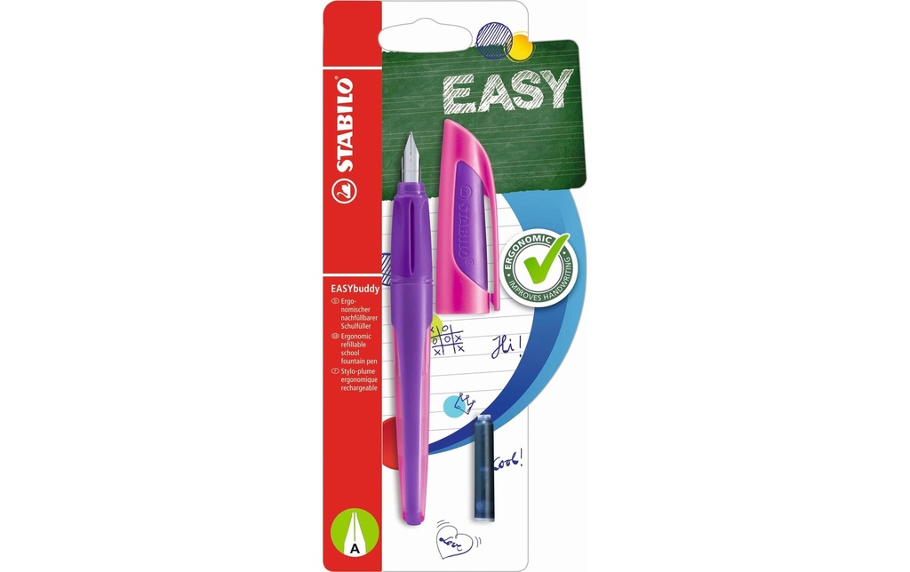 STABILO Plume EASYBuddy lilas