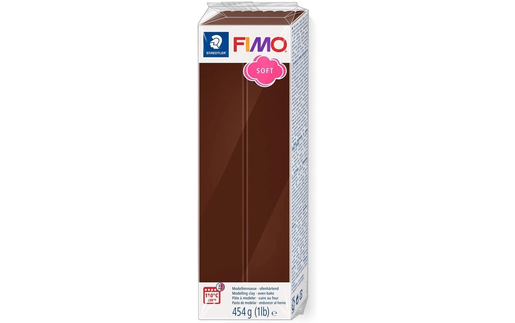 FIMO FIMOsoft grand bloc chocolat (454 pces)