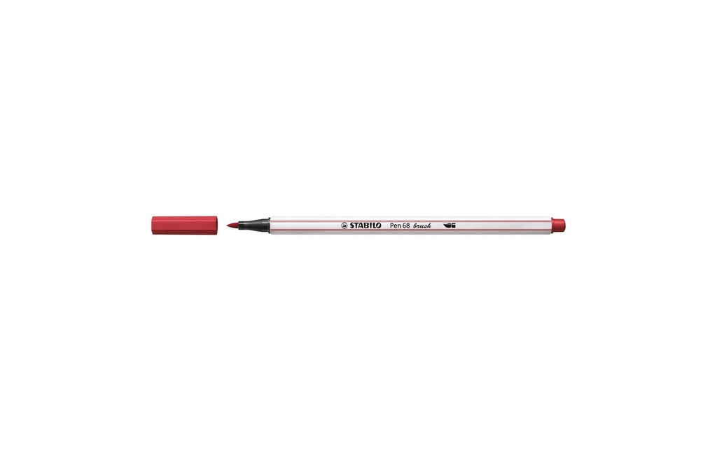 STABILO Pen 68 brush rouge foncé