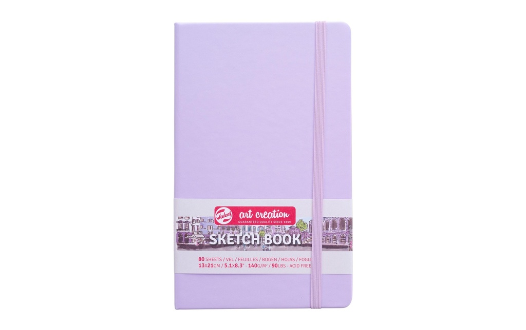 TALENS ART CREATION Livre croquis 13x21 violet pa. (160 pces)