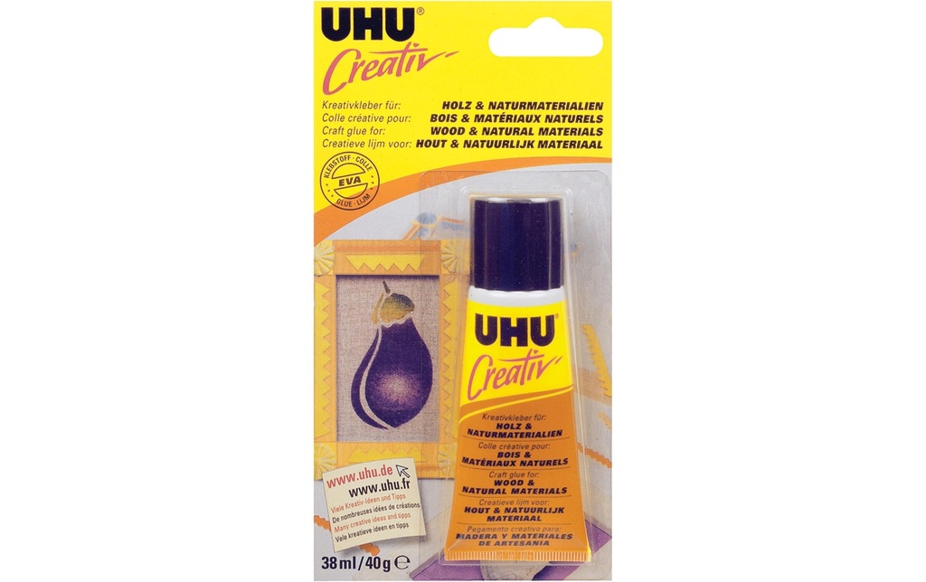UHU Creativ bois&matières naturel. (38 pces)