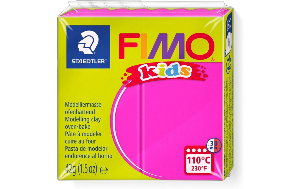 [317803220] FIMO FIMOkids bloc rose fluo