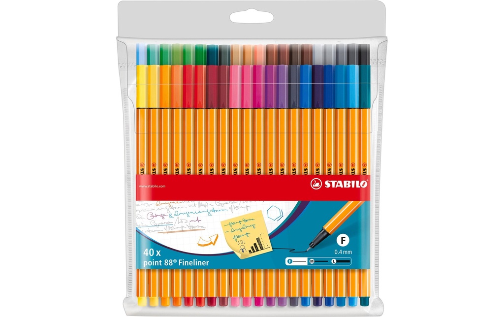 STABILO Point 88 étui de 40pcs (40 pces)