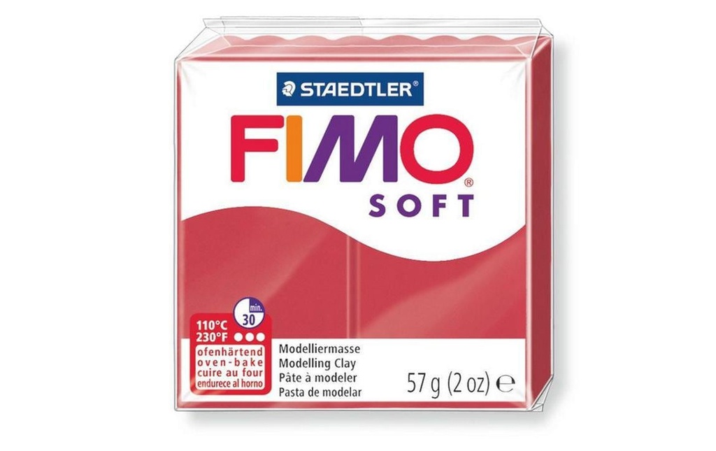 [317802026] FIMO FIMOsoft bloc rouge cerise
