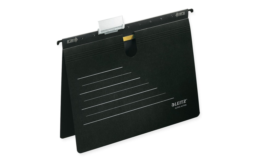 LEITZ Dossier susp. Alpha A4 noir (5 pces)