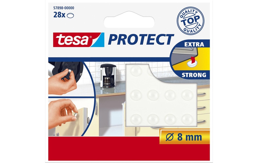 [151057898] TESA Protect anti-bruit rond 8mm (28 pces)